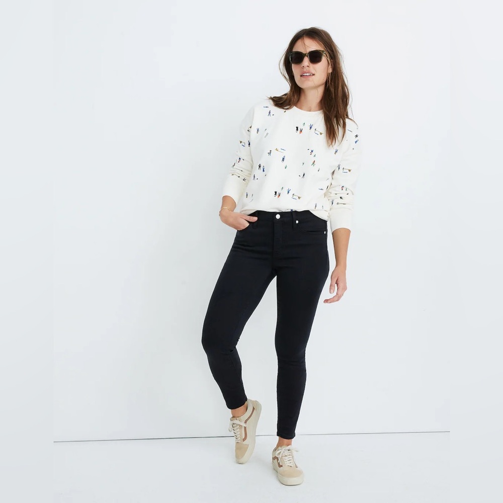 Madewell 9” High Rise Skinny Jeans in Lunar Wash, size 24